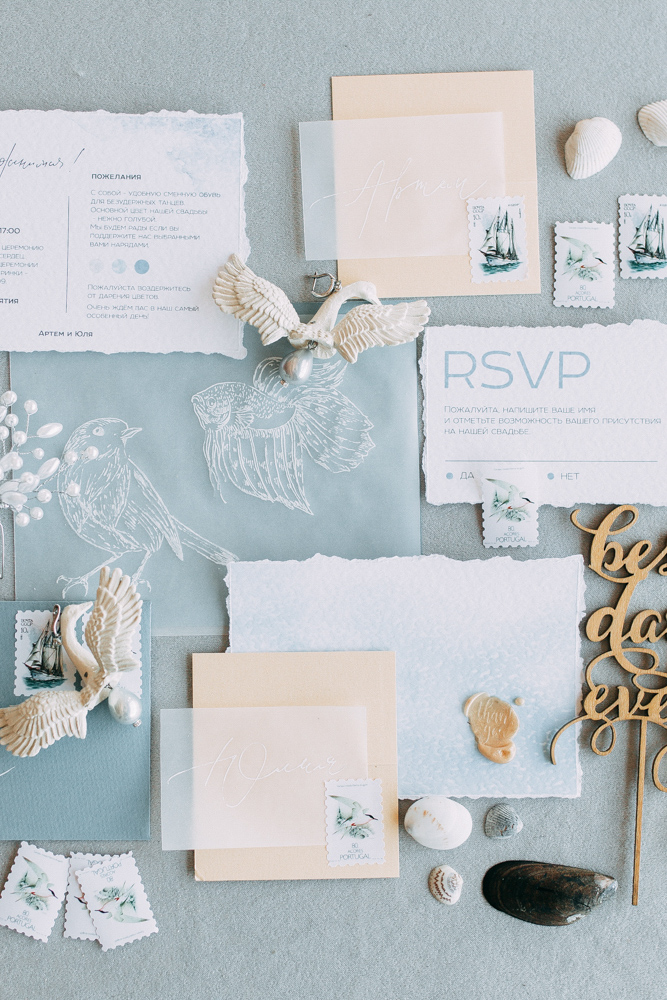 A collection of unique wedding invitations and luxury stationery with elegant and creative designs.