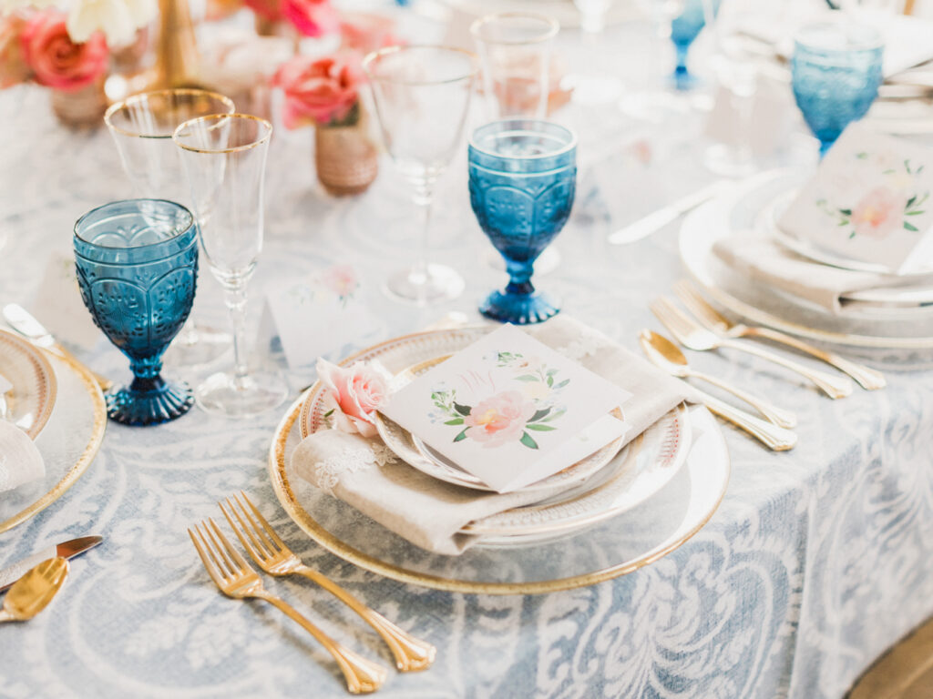 Beautiful details planned by a wedding planner for a destination wedding.