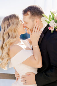 A luxury wedding couple enjoying their day planned by a professional wedding planner.